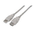 CABLE AISENS USB 2.0 TIPO A/M-A/H BEIGE 3.0M