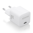 CARGADOR AISENS GAN 30W 1XUSB-C PD3.0 QC4.0 BLANCO