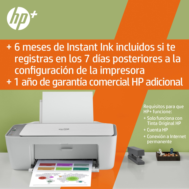 HP DeskJet Impresora multifunción 2720e, Color, Impresora para Hogar,  Impresión, copia, escáner, Conexión inalámbrica