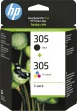 TINTA HP 305 PACK COLOR NEGRO
