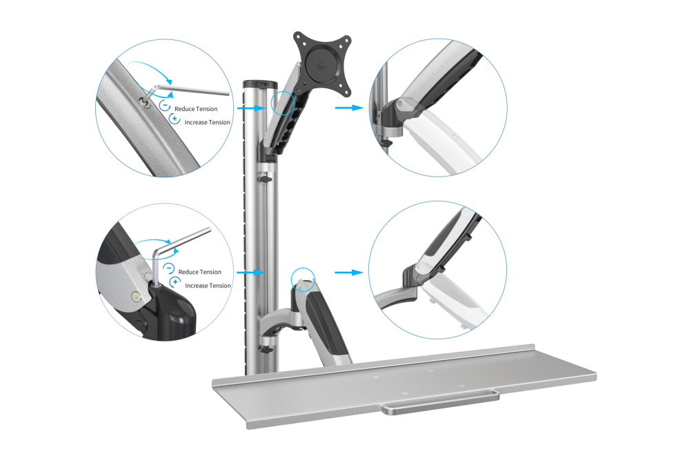 Soportes para Monitor SOPORTE PARED DIGITUS MONITOR & KEYBOARD MOUNT LCD Y  LED - DMI Computer S.A. - Mayorista y distribuidor Informático